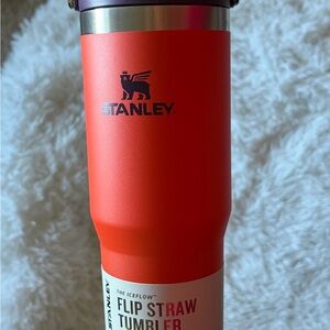 Stanley Orange and Purple Iceflow Flip Straw Tumbler 30 OZ